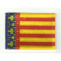 Patch embroidery and textile FLAG COMUNITAT VALENCIANA 4CM X 3CM