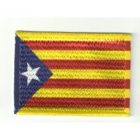 Patch textile and embroidery FLAG SENYERA ESTELADA 4CM X 3CM