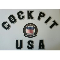 Patch embroidery COCKPIT USA ALL AMERICA 37cm x 29cm