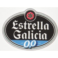 Embroidery and textile patch ESTRELLA GALICIA 10,5cm x 8cm