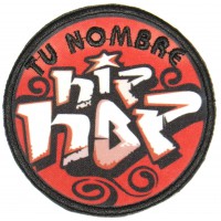 Embroidery patch PERSONALIZED HIP HOP 7,5cm