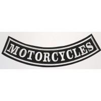 Parche bordado MOTORCYCLES 24cm x 8cm