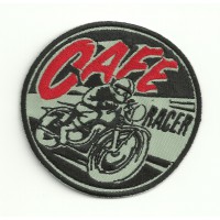 Patch embroidery CAFE RACER MOTO 4,5cm x 4,5cm