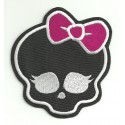 Patch embroidery MONSTER HIGH NEGRA 4cm x 4,2cm