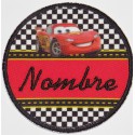 Embroidery and textile patch PERSONALIZED CARS 7,5cm