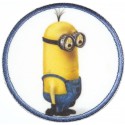Embroidery and textile patch MINION KEVIN 7,4cm 