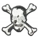 Embroidery patch SKULL 7cm x 6,5 cm