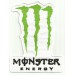Patch embroidery MONSTER ENERGY WHITE 18cm x 18cm