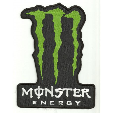 Patch embroidery MONSTER ENERGY BLACK 6cm x 8cm