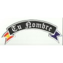 PERSONALIZED GOTHIC FLAG embroidered patch 29cm x 11cm