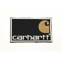 Embroidered patch CARHARTT BLACK 9cm x 5cm