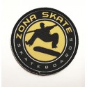 Embroidery and textile patch ZONA SKATE 7,5cm 