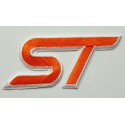  Embroidered patch FORD ST ORANGE 10cm x 4.5cm