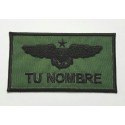  Embroidery patch PERSONALIZED MILITARY GREEN BADGE NAMETAPE 9cm x 5cm