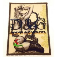 Embroidery and textile patch DOLCE GABBANA ROOT 6cm x 8cm