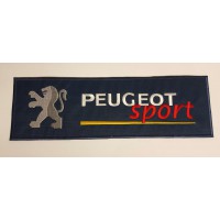 Embroidered patch PEUGEOT SPORT 14cm x 4,4 cm