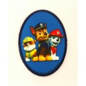 Embroidery and textile patch PATROL CANINE oval 6cm x 8,5cm