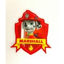 Embroidery and textile patch PATROL CANINE MARSHALL 7.5cm x 8,3cm