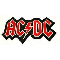 Embroidered patch ACDC 23cm x 12cm