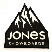 Parche bordado y textil JONES SNOWBOARDS 7cm x 8 cm