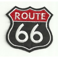 Embroidery Patch ROUTE 66 7cm x 7cm