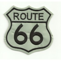 Parche bordado ROUTE 66 G. 25cm x 25cm