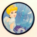 Embroidery and textile patch CINDERELLA 7.5cm