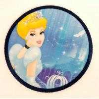 Embroidery and textile patch CINDERELLA 5cm