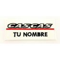 Embroidery patch PERSONALIZED GAS GAS 9.5cm x 4cm