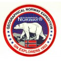 Embroidery and textile patch NORWAY 7.5cm 