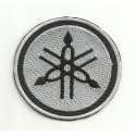 Embroidery patch YAMAHA LOGO NEGRO-GRIS 20cm diameter