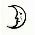 Embroidered patch WHITE MOON 4,5cm x 6cm