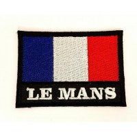 Embroidery patch FLAG LE MANS 7,5cm x 5,5cm