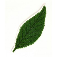 Embroidered patch LEAF 5.5cm x 5cm