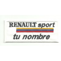 Embroidery patch PERSONALIZED RENAULT SPORT 15cm x 6cm