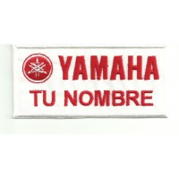 Embroidery patch PERSONALIZED YAMAHA RED 15cm x 7.5cm