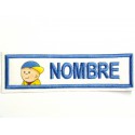 Embroidery patch PERSONALIZED CAILLOU NAMETAPE 15cm x 3,8 cm 