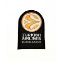 Parche bordado TURKISH AIRLINES EUROLEAGE 5cm x 7,5cm