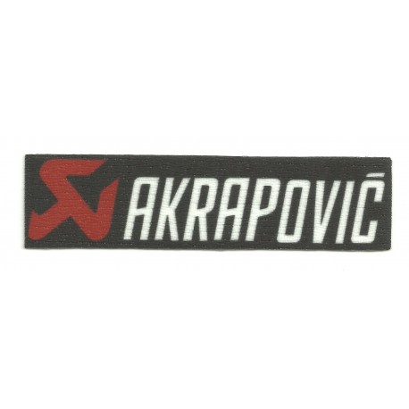 Parche textil AKRAPOVIC 9,5cm x 2,5cm