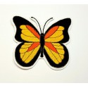 BUTTERFLY embroidered patch 8cm x 7cm