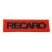 Patch embroidery RECARO RED / BLACK 9cm x 2,5cm