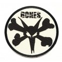  embroidered and textile patch SKULL BONES 7.5cm 