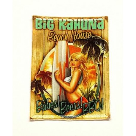  textile and embroidery Patch BIG KAHUNA 5cm x 7cm 