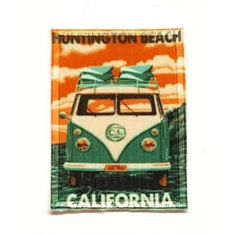  textile and embroidery Patch CALIFORNIA BEACH 5cm x 7cm 