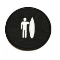 ROUND SURF embroidery patch 7,5cm