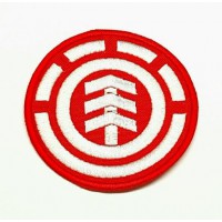  textile embroidery patch RED ELEMENT 7,5cm