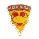 patch and embroidered textiles PIZZA NINJA 6.5cm x 8cm 6.5cm 