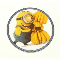 Embroidery and textile Patch BANANA MINION 7,4cm 