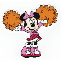 textile patch MINNIE CHEERLEADER 15cm x 14cm