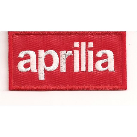 Patch embroidery APRILIA RED 8,5cm x 4,5cm